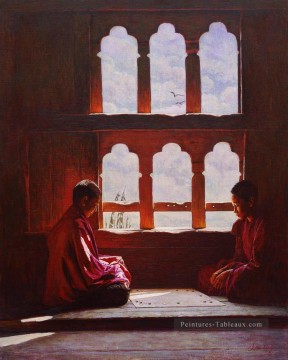 jours ensoleillés tibétains Peinture à l'huile